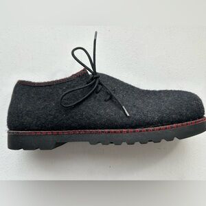 Wild & Wooly by Stegmann’s Shoes Black Gray Wool Boiled Size 9